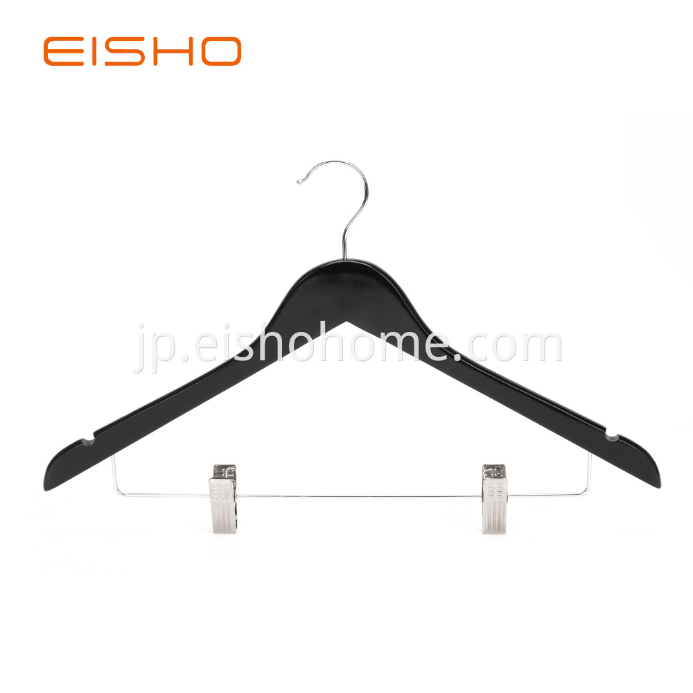 Ewh0055 Wooden Hangers With Clips